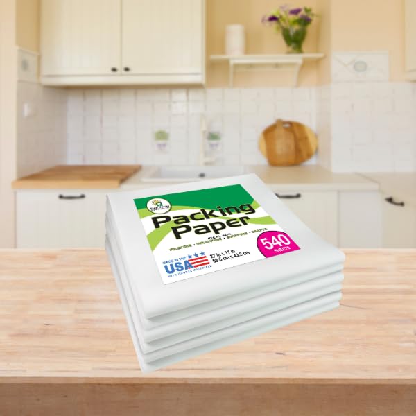 Tree House Packing Paper for Moving – 540 Newsprint Packing Paper Sheets – 27” x 17” Paper for Packing Dishes, Shipping, and Moving Supplies – Recyclable Movers’ Paper – Made in USA - size: 540 Sheets