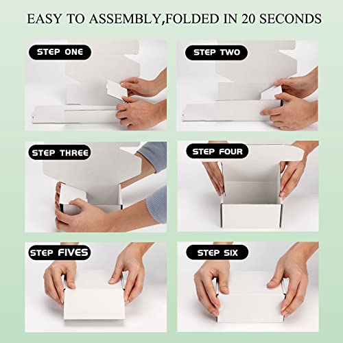 9x6x2 White Shipping Boxes for Small Business, Packing, 25 Pack - color: White, size: 9x6x2-Inch