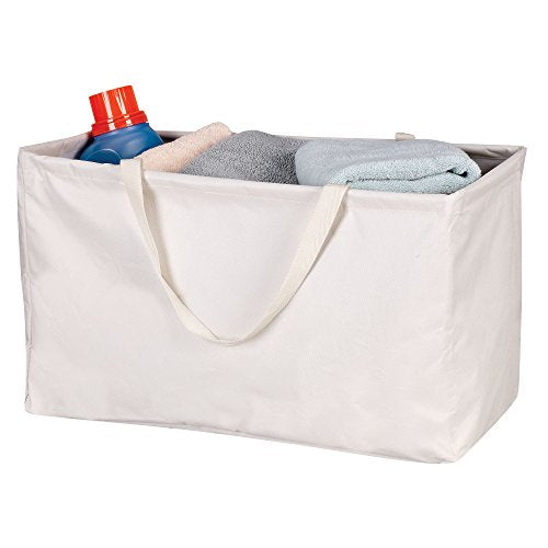 Household Essentials Krush Container All-Purpose Utility Tote, Water-Resistant Vinyl Lining, Natural - color: Natural