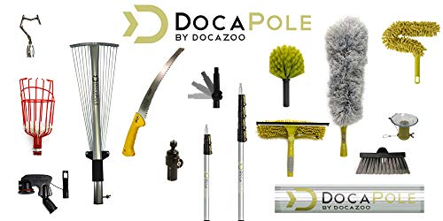 DOCA Scrub Brush 6-24 Ft with Long Handle Extension Pole - Outdoor Broom and Scrubbing Brush for House Floor, Deck, Patio, Car - Hard Brush - size: With Pole - 24 Ft, style: Hard Brush
