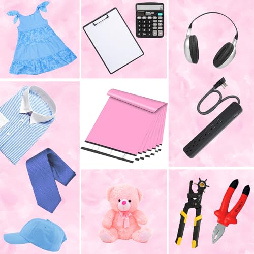 Poly Mailers 10x13 Inch 200 Pcs, Pink Shipping Bags, Mailing Envelopes with Self Seal Adhesive Strip, Waterproof and Tear-Proof Poly Bags for Non-Fragile Items - color: Sakura Pink, size: 10x13 200PC