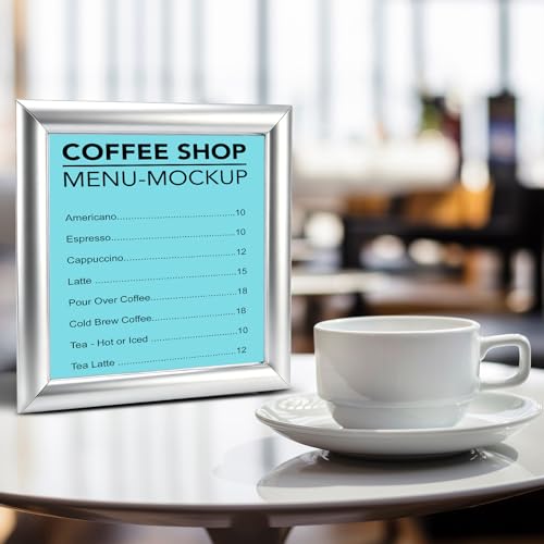 Blulu 2 Pack Aluminum Snap Frame 11 x 11 Inch, Silver - color: Silver, size: 11 x 11 Inch