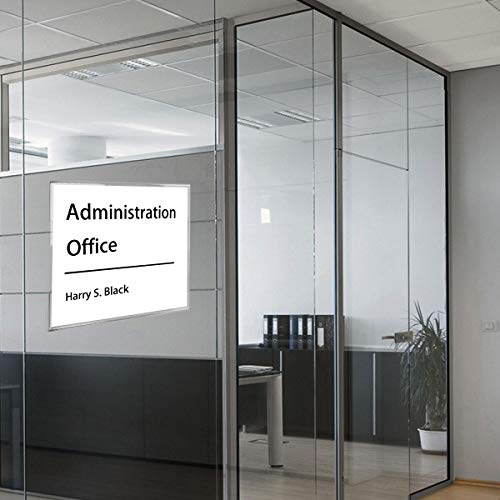 NIUBEE Acrylic Sign Holder 5x7 Wall Door Mount for Flyer Paper Display - size: 5x7"