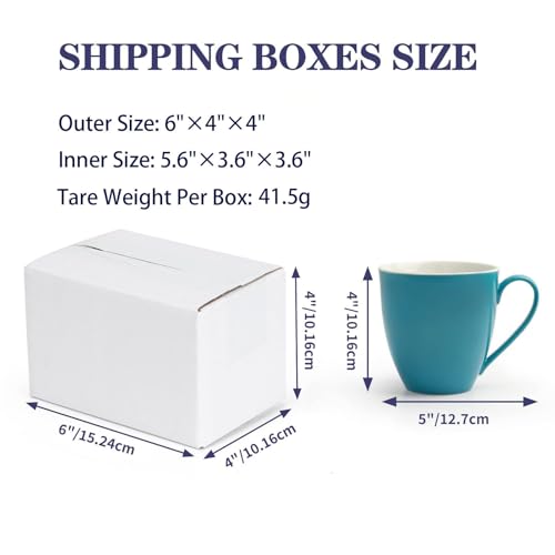 40 Pack Small Shipping Boxes 6x4x4 Inches - size: 6x4x4