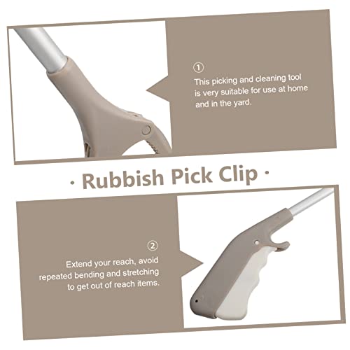 15.74In Folding Trash Clamp Grabber Tool Lightweight Durable Rubbish Picker with Non-Slip Friction Grip for Home Cleaning and High Shelf Reach