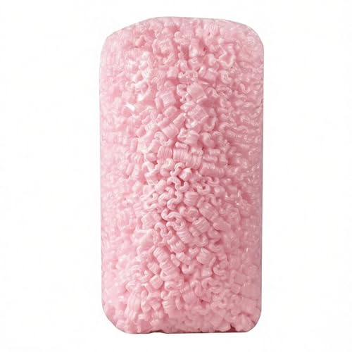 Biodegradable Anti-Static Packing Peanuts, 30 Gallons / 4 Cu Ft S-Shaped Loose Fill, Void Fill Cushioning, Protective Shipping Padding for Fragile Items, Moving & Storage, Pink