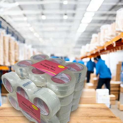 iMBAPrice Sealing Tape - 1 Box of Premium (36 Roll of 110 Yards) 36x330 Feet Long 2" Wide Ultra Clear Shipping Packaging Tape - style: 36 Rolls / 2" Wide (Clear)