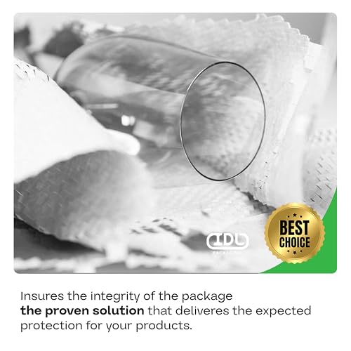 IDL Packaging White HexaFil Honeycomb Packing Kraft Paper 15" x 20400" (1700 ft) in Self-Dispensed Box - Patented Cushioning Meterial for Void Filling, Moving, Shipping - Alternative to Bubble Plastic - size: White, 15" x 1700 feet