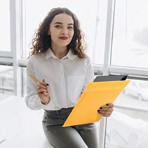 DaSen Kraft bubble mailers 6x9 Inch 100 Pack,Self-Sealing Paper Envelopes for Packaging,Strong Adhesion Envelope Mailers, Small Waterproof Cushioned Padded Shipping Bags Yellow #0 - size: 6x9-100Pc