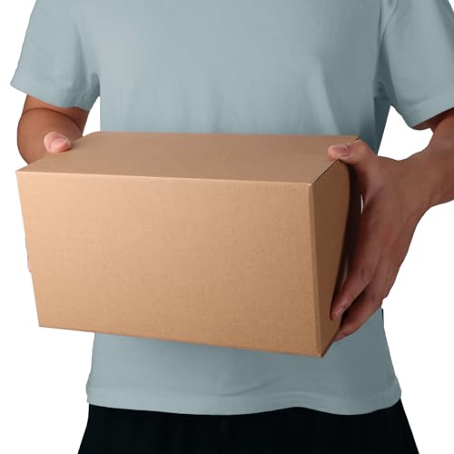 CRUGLA 40 Packs 11x6x6 Shipping Boxes, Brown Mailing Boxes - size: 11x6x6 Inch