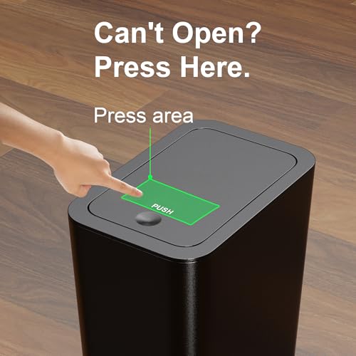 N. NETDOT 3 Pack 10L/2.6 Gal Bathroom Trash Can with Lid, Trash Bin with Press Lid, Small Trash Can/Slim Garbage Cans/Waste Basket for Bathroom,Kitchen,Office,Bedroom - Black,Gray,Off White - color: 2.6gal Black-Gray-Off White