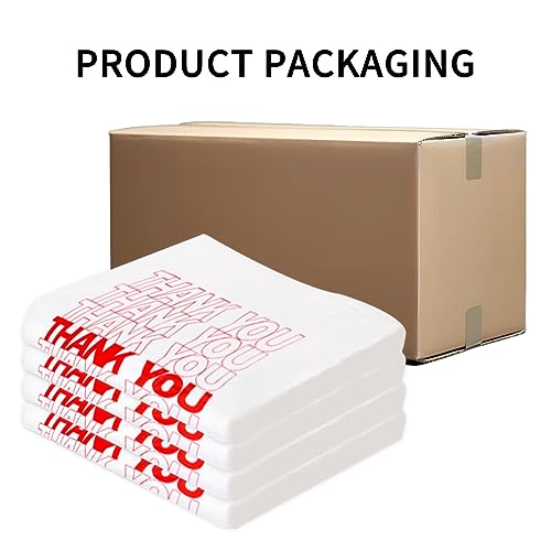 Plastic Shopping Bags, Thank You Bags 400 Count - color: 400Pcs