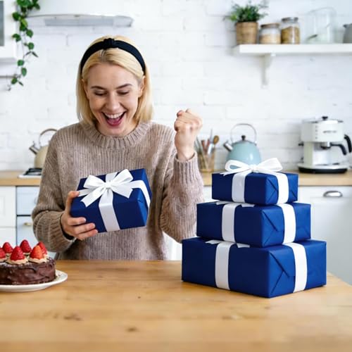 Navy Blue Gift Wrapping Tissue Paper for Gift Bags,130 Sheets 20 x 14 Inch - color: Navy Blue, size: 14 x 20 Inches