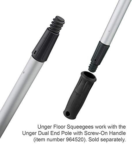 Unger Professional AquaDozer 36” MAX Smooth Surface Curved Floor Squeegee, Flood Cleanup Scrubber for Concrete and Asphalt, Cleaning Tool with Rounded Hood, Pushes 2 Times More Water and Debris - size: 36" Curved Squeegee