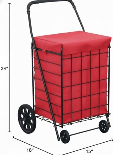 Red Water Resistant Shopping Cart Liner (Liner Only) TM - color: Red