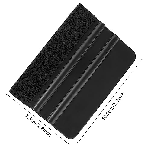 NEWISHTOOL 100 PCS Felt Squeegee for Vinyl, PPF Tint Wrap Application Tool - color: Black