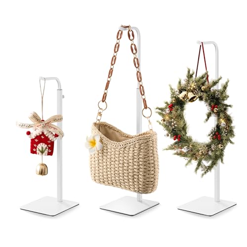 pickpiff 2-Pack Adjustable Table Banner Stands & Purse Holders, White - color: White, size: 2 Pack