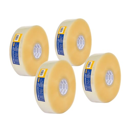 NORTHSKY Bulk Packing Tape, 4 Rolls Clear Packing Tape 3 Inch Wide x 1000 Yards Each, 2 Mil Heavy Duty Shipping Tape, Packaging Tape for Boxes, Carton Sealing, Moving, Warehouse, Storage, Shipping - size: 3 inches x 2 mil