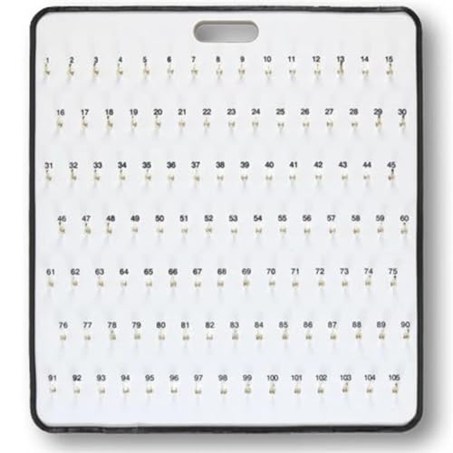 Replacement Metal Key Hooks, Spring Lock for Key Cabinets & Boards, 25 Pack - size: Pack of 25