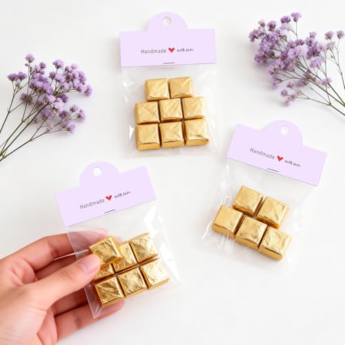 joycraft 100Pcs Purple Packaging for Small Business, Jewelry Package Supplies with Clear Bags, Jewelry Display Bags for Selling, Craft Packaging Set for Bracelets, Key Chains, Earring, Necklace. - color: Purple