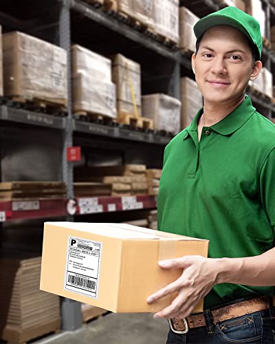 Nelko Genuine 4x6 Direct Thermal Shipping Label 220 Labels/1 Roll, 4x6 Thermal Labels for Nelko PL70E Shipping Label Printer, Perforated and Strong Adhesive, Commercial Grade