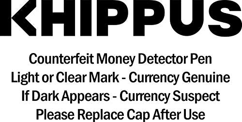 Counterfeit Bill Money Detector Pen, The Marker that Detects Fake Currency (Pack of 5 pens)