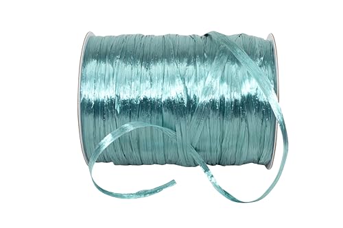 Reliant Ribbon 25769-916-01C Raffia Prime - Pearl Ribbon, 1/4 Inch X 100 Yards, Teal