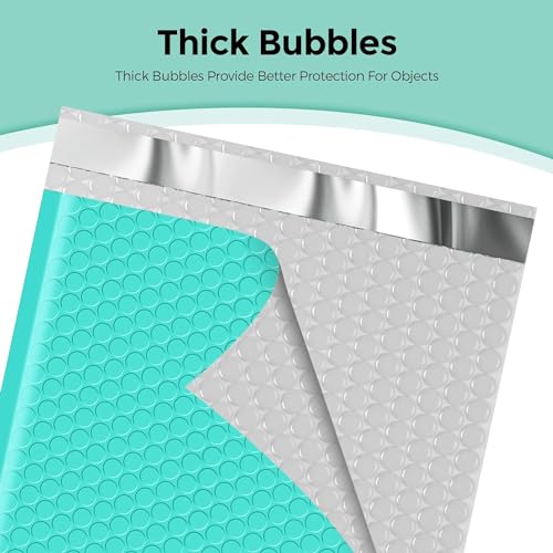 Metronic Bubble Mailers 8.5x12 500 Pack Teal Thick Padded Envelopes - color: Teal, size: 8.5x12" 500PC