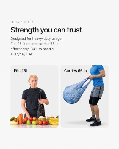 Nanobag XL 25L Tote Foldable Packable Reusable Grocery Shopping Bag - color: Petaline