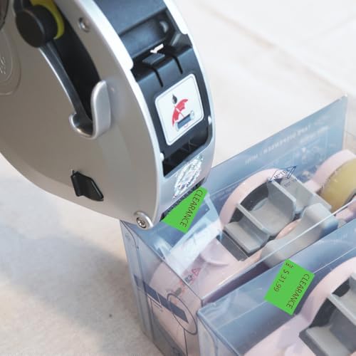 Motex 2 Line Blank Labels - 10,000 Green Blank Price and Date Gun Labels, Fits MX-2316 - color: Green, size: 10 Rolls
