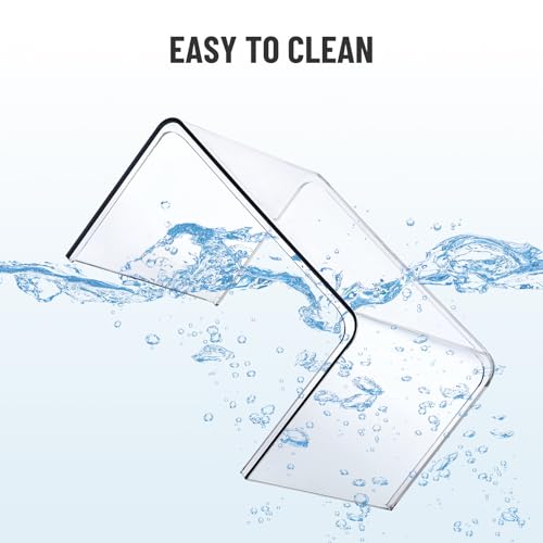 Bobomoment Clear Cabinet Organizer, Stackable Shelf Organizer Set of 2