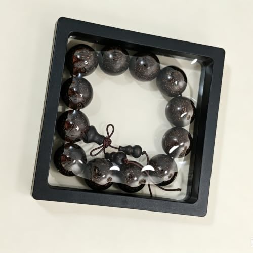 10 Pack Jewelry Gift Boxes 4.33 x 4.33 x 0.78 Inch Transparent Jewelry Box Small Gift Boxes for Jewelry, Earrings, Necklaces, Handmade Bangles, Bracelets (Black and White C) - color: Black and White C