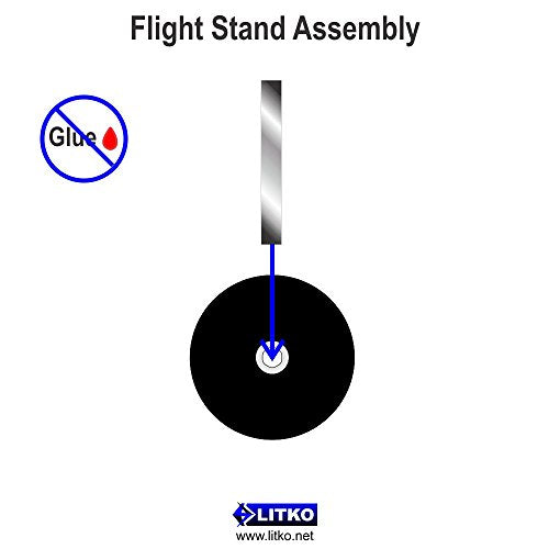 LITKO RPG Flight Stands | Compatible with D&D | Medium | Black - size: 1-inch Medium