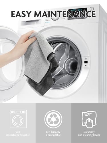Fantasticlean Microfiber Cleaning Cloth Roll-675 Sheets(9 Rolls of Dimgrey) - color: Dimgray, size: 675 pack