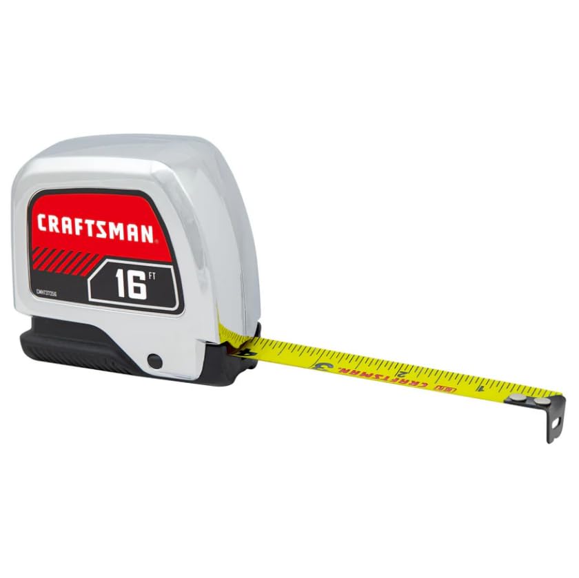CRAFTSMAN 16-ft Auto Lock Tape Measure (CMHT37356S) - size: 4.9 m