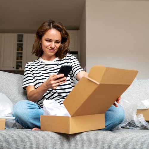 6x4x3 inch Small Shipping Boxes, Set of 6 Mailing Boxes, Brown - color: Brown, size: 6x4x3 inch 6 Pack