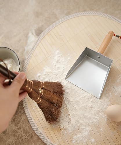 Mini Metal Dustpan and Brush Set for Fireplace Ash Cleanning - style: Mini Dustpan
