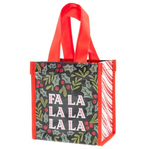 Karma Small Reusable Gift Bags, Tote Bag and Gift Bag with Handles, Perfect for Birthday Gifts and Party Bags RPET 1 Dog - color: Fa La La