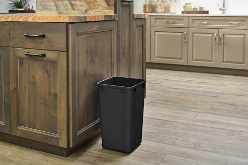 Rev-A-Shelf Pullout Garbage Trash Can Replacements, 27 Qt, 2 Pack - color: Black