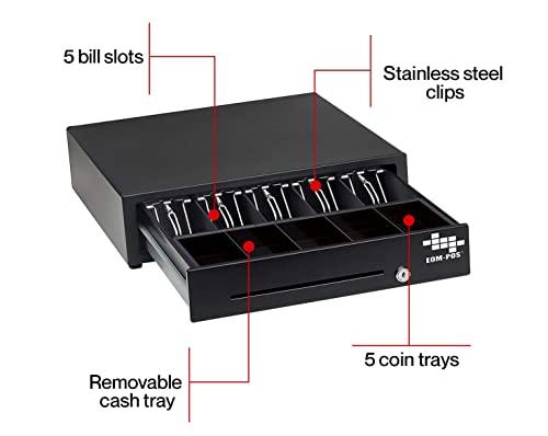 Cash Drawer + Mounting Brackets for Under Counter Installation - style: Cash Drawer and Brackets