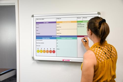 Pain Control with Color Hospital Whiteboard - 60in x 40in - size: 60in x 40in