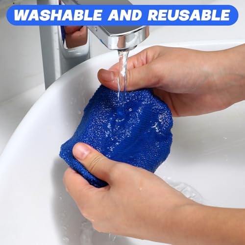 Baderke 10 Pcs Windshield Cleaning Tool Car Window Cleaner, Royal Blue - color: Royal Blue