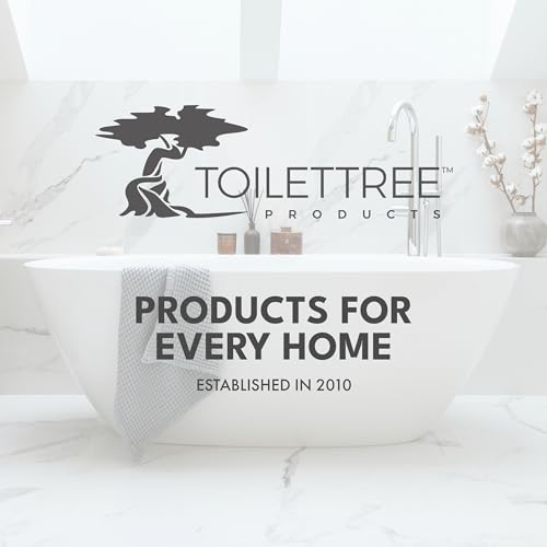 ToiletTree Products Stainless Steel Plunger - Heavy Duty Toilet Bowl Plunger with Holder for Bathroom Essentials and House Cleaning Tools - Stainless Steel, 6.5” x 6.5” x 18.5”