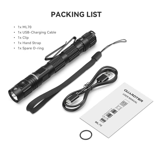 ML70 Rechargeable Penlight for Outdoor, 1500LM LED Tactical Flashlight