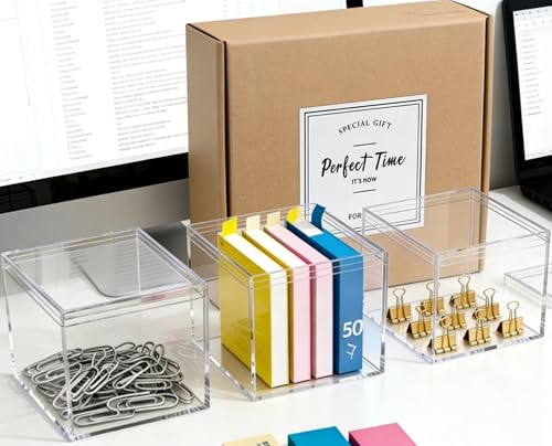 KissYou Acrylic Box Clear Display Case Plastic Square Cube Storage Contanier with Lid Wedding Party, Treats, Candies & Accessories - size: 3.94 x 3.94 x 3.94 Inch