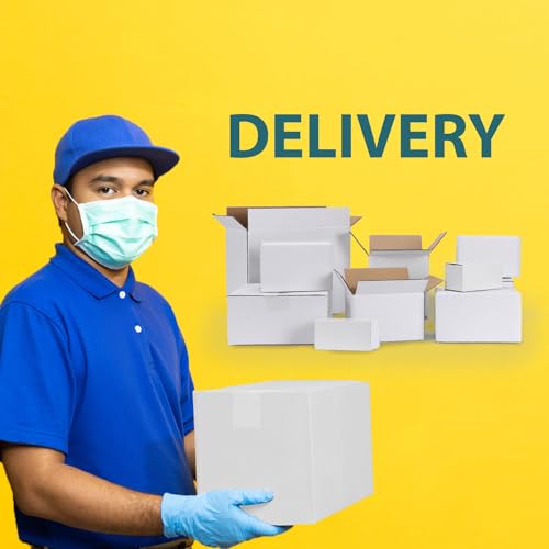 Calenzana 4x4x4 Shipping Boxes Set of 50, Small Corrugated Cardboard Box for Mailing Packing Gifts, White - size: 4x4x4