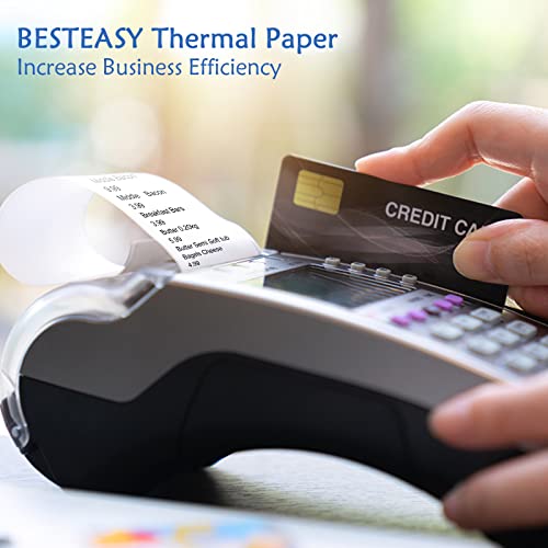 BESTEASY Thermal Receipt Paper, 3 1/8 x 230ft Pos Register Tape Rolls Cash Register Receipt Paper (10 Rolls) - size: 3 1/8 x 230', style: 10 rolls