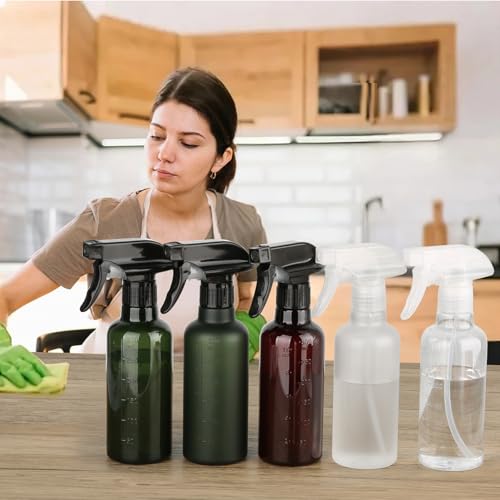 Plastic Spray Bottles (2 Pack 10 oz) for Hair, Plants, Clean - color: 2 PACK CLEAR