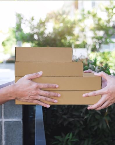 45 Pack Small Shipping Boxes, 9x6x2 Inch Brown Cardboard Boxes for Small Business - color: Brown, size: 9x6x2 inch