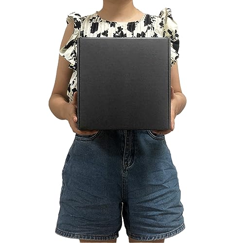 Shipping Boxes 9x9x4 inch Pack of 20, Black Corrugated Cardboard Mailer Box - color: Black